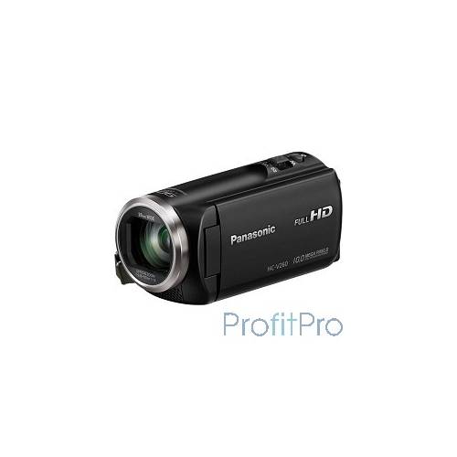 Видеокамера Panasonic HC-V260 черный 2.7", 4224 x 2376, 2.2Mpx, 50x ZOOM, AVCHD Progressive, iFrame/MP4, SD, SDHC,SDXC