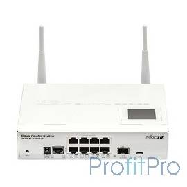 MikroTik CRS109-8G-1S-2HnD-IN Коммутатор Cloud Router Switch 8x Gigabit Smart Switch, 1x SFP cage, LCD, 1000mW 802.11b/g/n Dual