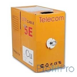 Telecom Кабель UTP кат. 5e 4 пары (305м) (0.40mm) CU [UTP4-TC1000C5EL-CU-IS] GREY