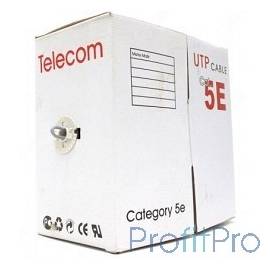 Telecom Кабель UTP кат. 5e 4 пары (305м) (0.52mm) CCA серый [UTP4-TC305C5EPRO-CCA-IS]