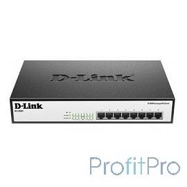 D-Link DES-1008P+/A1A коммутатор неуправляемый с 8 портами 10/100Base-TX с поддержкой PoE 