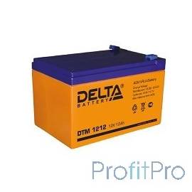 Delta DTM 1212 (12 А\ч, 12В) свинцово- кислотный аккумулятор 