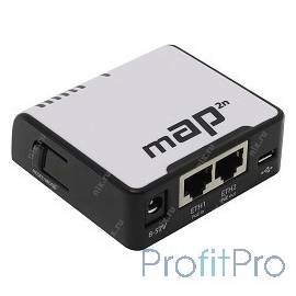 MikroTik mAP 2n RBmAP2nD mAP-2n Беспроводной маршрутизатор WiFi + 2 порта LAN 100Мбит/сек