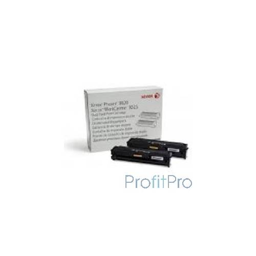 XEROX 106R03048 Тонер-картридж черный Phaser 3020/WC3025, 3 К, (двойная упаковка)