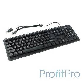 Keyboard SVEN Standard 301 USB+PS/2 чёрная SV-0310301PUB