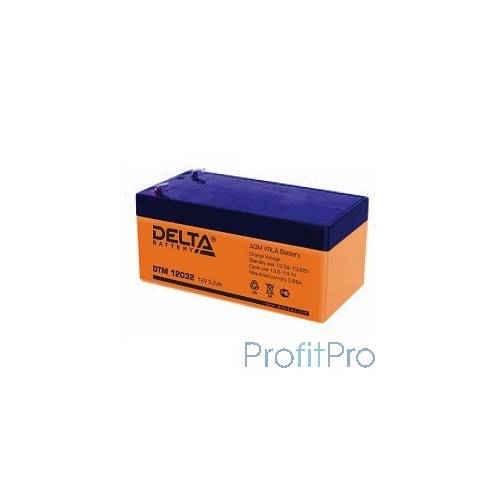 Delta DT 12032 (3.2 А\ч, 12В) свинцово- кислотный аккумулятор 