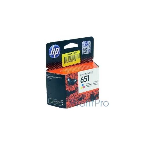 HP C2P11AE Картридж №651, Color Deskjet Ink Advantage 5645, 5575 (300стр.)
