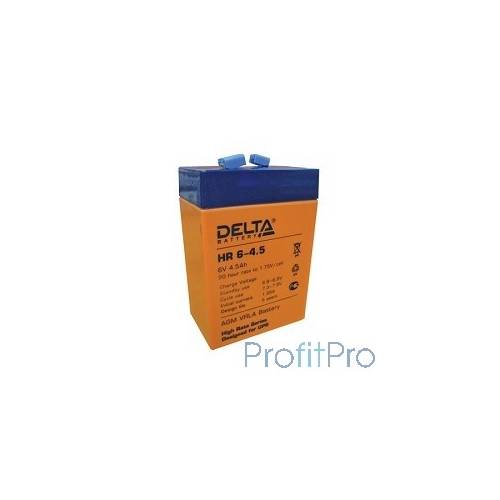 Delta HR 6-4.5 (4.5 А\ч, 6В) свинцово- кислотный аккумулятор 