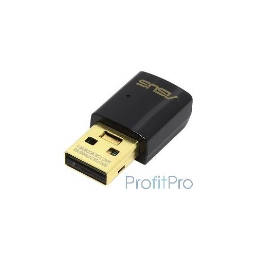ASUS USB-AC51 двухдиапазонный 2.4/5ГГц, AC600, 802.11ac, 433/150Мбит/с, компактный размер