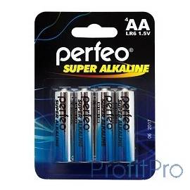 Perfeo LR6/4BL Super Alkaline (4 шт. в уп-ке)