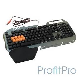 Keyboard A4Tech Bloody B418 black/Gray USB Multimedia Gamer LED (подставка для запястий)