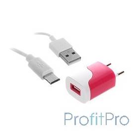 СЗУ Continent 1A/1*USB , красно-белый , ZN10-194RD /OEM