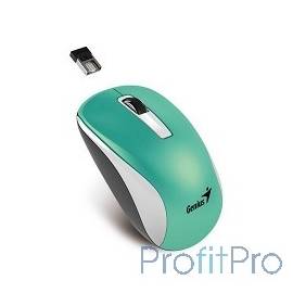 Genius NX-7010 Turquoise Metallic style. 2.4Ghz wireless BlueEye mouse 1200 dpi powerful BlueEye [31030114109]