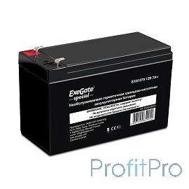 Exegate ES252436RUS Аккумуляторная батарея Exegate Special EXS1270, 12В 7Ач, клеммы F1