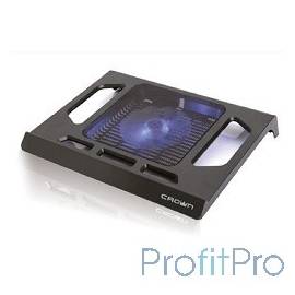 CROWN Подставка для ноутбука CMLS-910 (Black) 15,6", 1*Fan,blue light