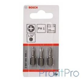 Bosch 2607001508 3 БИТ 25ММ PH1 XH