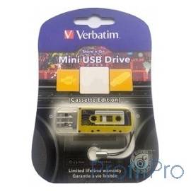 Verbatim USB Drive 32Gb Mini Cassette Edition Yellow 49393 USB2.0