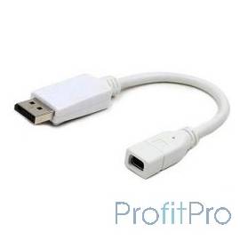 Cablexpert Переходник miniDisplayPort - DisplayPort, 20F/20M, длина 16см, белый (A-mDPF-DPM-001-W)