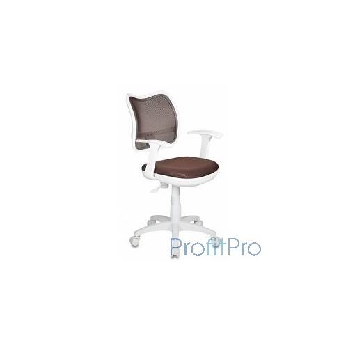 Бюрократ CH-W797/BR/TW-14C кресло (спинка сетка коричневый сиденье коричневый TW-14C (пластик белый))