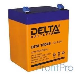 Delta DTM 12045 (4,5А\ч, 12В) свинцово- кислотный аккумулятор 