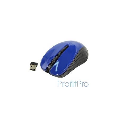 Oklick 545MW черный/синий оптическая (1600dpi) беспроводная USB (4but) [368630]