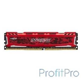 Crucial DDR4 DIMM 16GB BLS16G4D240FSE PC4-19200, 2400MHz, CL16, Ballistix Sport LT Red