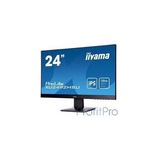 IIYAMA 23.8" XU2492HSU-B1 черный IPS LED 1920x1080 5ms 16:9 250cd 178гр/178гр D-Sub HDMI DisplayPort