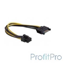 Cablexpert Разветвитель питания SATA-PCI-Express 6pin, для подключения в/к PCI-Е (6pin) к б/п ATX (CC-PSU-SATA)