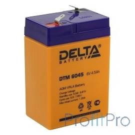 Delta DTM 6045 (4.5 А\ч, 6В) свинцово- кислотный аккумулятор 