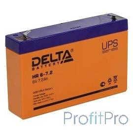 Delta HR 6-7.2 (7.2 А\ч, 6В) свинцово- кислотный аккумулятор 