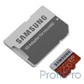 Micro SecureDigital 256Gb Samsung EVO Plus v2 Class 10 MB-MC256GA/RU MicroSDXC Class 10 UHS-I U3, SD adapter