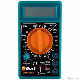 Bort BMM-600N Мультиметр [91271167] Диапазон постоянного напряжения 0-1000 тип, диапазон постоянного тока 0-10 тип, диапазон 