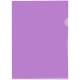 Папка-уголок OfficeSpace, А4, 150мкм, прозрачная фиолетовая