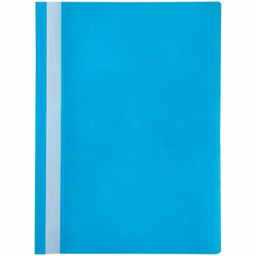 Папка-скоросшиватель пластик. OfficeSpace, А4, 120мкм, голубая с прозр. верхом