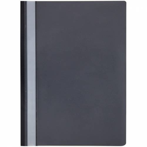 Папка-скоросшиватель пластик. OfficeSpace, А4, 160мкм, черная с прозр. верхом