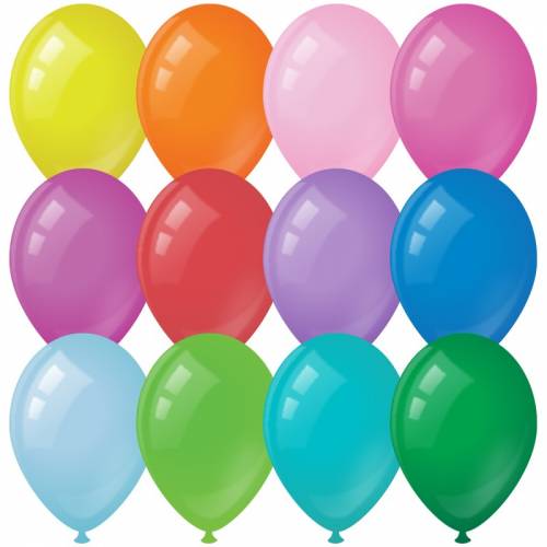 Воздушные шары, 100шт., М9/23см, ArtSpace, пастель, 12 цветов ассорти