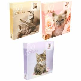 Фотоальбом 500 фото 10*15см, переплет на кольцах, Veld-co "Lovely kittens", ПП карман