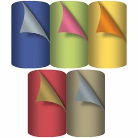 Упаковочная бумага крафт двусторон. 70*150см, Академия Групп "Однотонная-2", 1 лист, 60г/м2, асс.