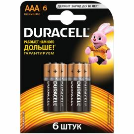 Батарейка Duracell Basic AAA (LR03) 6BL