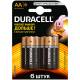 Батарейка Duracell Basic AA (LR06) 6BL