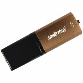Память Smart Buy "X-Cut" 8GB, USB 2.0 Flash Drive, коричневый (металл.корпус)