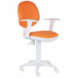 Кресло детское Бюрократ CH-W356AXSN/15-75 оранжевый, пластик белый