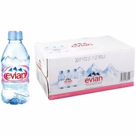 Вода минеральная негазированная Evian, 0,33л, пластиковая бутылка