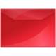 Папка-конверт на кнопке OfficeSpace, А4, 150мкм, красная