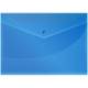 Папка-конверт на кнопке OfficeSpace, А4, 150мкм, синяя