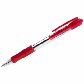 Ручка шариковая автоматическая Pilot "Super Grip" красная, 0,7мм, красный грип