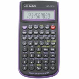 Калькулятор научный Citizen SR-260NPU 10+2 разр., 165 функц., пит. от батарейки, 78*153*12мм,фиолет.