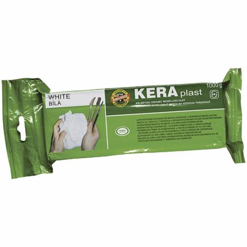 Масса для лепки керамическая Koh-I-Noor "KERAplast", белый, 1кг, вакуумный пакет, европодвес