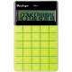 Калькулятор настольный Berlingo, 12 разр., двойное питание, 165*105*13мм, зеленый