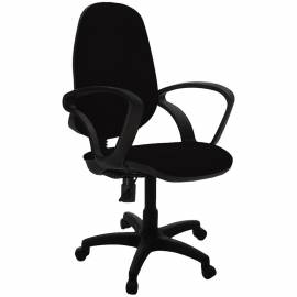 Кресло оператора Furniture "Комфорт", PL, ткань черная, механизм качания